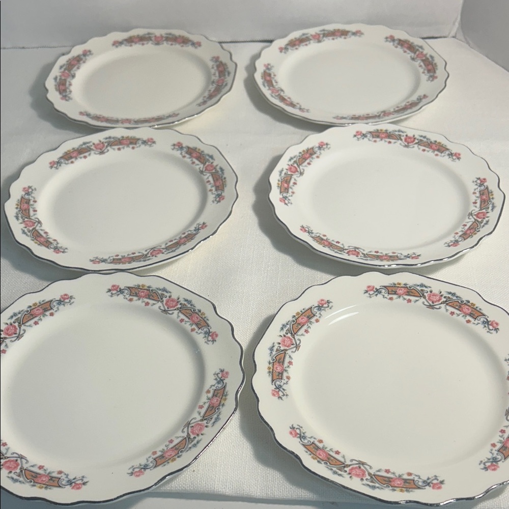 Elegant Floral Dinner Plate Set